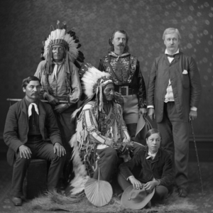 Wild West Troupe in Montreal in 1885